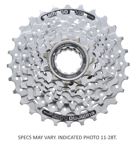 KASETNI LANČANIK SHIMANO CS-HG51, 8 BRZINA, 11-13-15-18-21-24-28-32T (AW), PRE-ASSEMBLED (CS CAP), I