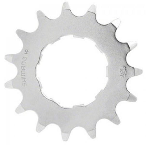 LANČANIK SHIMANO DX CS-MX66, 15T, CHROME PLATED, W/O SPACER &amp; LOCKRING, IND.PACK