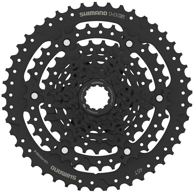 KASETNI LANČANIK SHIMANO CS-HG300-8; 8-SPEED;11-13-15-18-22-27-35-45T; IND.PACK
