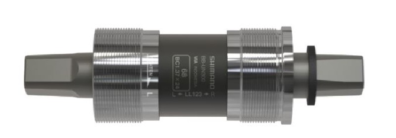 SREDNJA GLAVA SHIMANO BB-UN300, SPINDLE SQUARE TYPE, SHELL BSA 68MM, SPINDLE MM107, W/O FIXING BOLT,