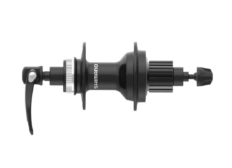 NABLA ZADNJA SHIMANO FH-MT401, CENTER LOCK DISC(W/O LOCK RING) 12-SPEED 32H OLD:135MM QR:173MM(BLACK