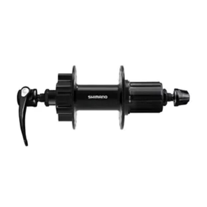 NABLA ZADNJA SHIMANO FH-QB400-HM, FOR DISC BRAKE(6 BOLT) 32H OLD 135MM QR 173MM(BLACK), BLACK, IND.P