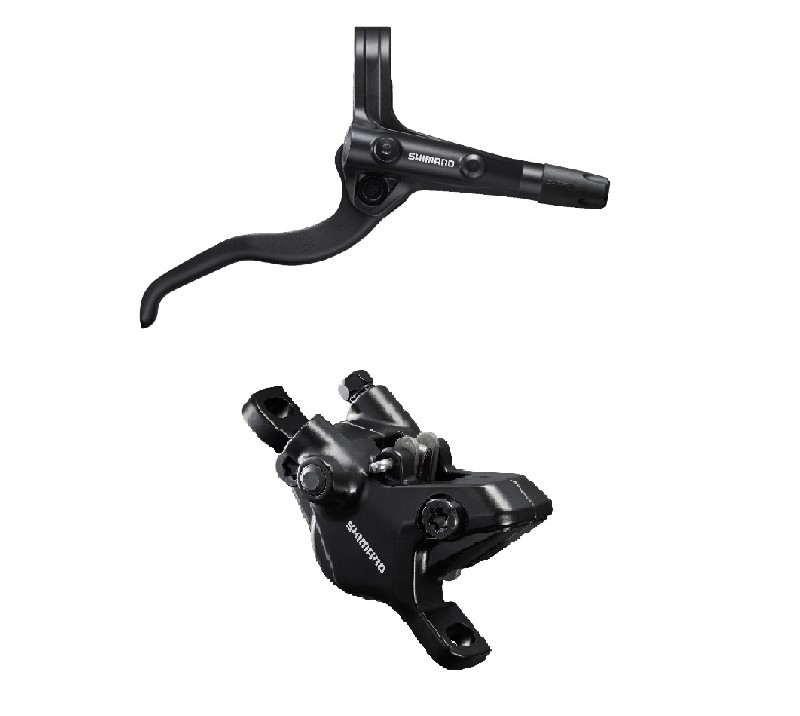KOČNICA SHIMANO ASSEMBLED SET/J-kit,BL-MT401(R),BR-MT410(R),BLACK(M. SILVER LEVER),W/O ADAPTER,RESIN