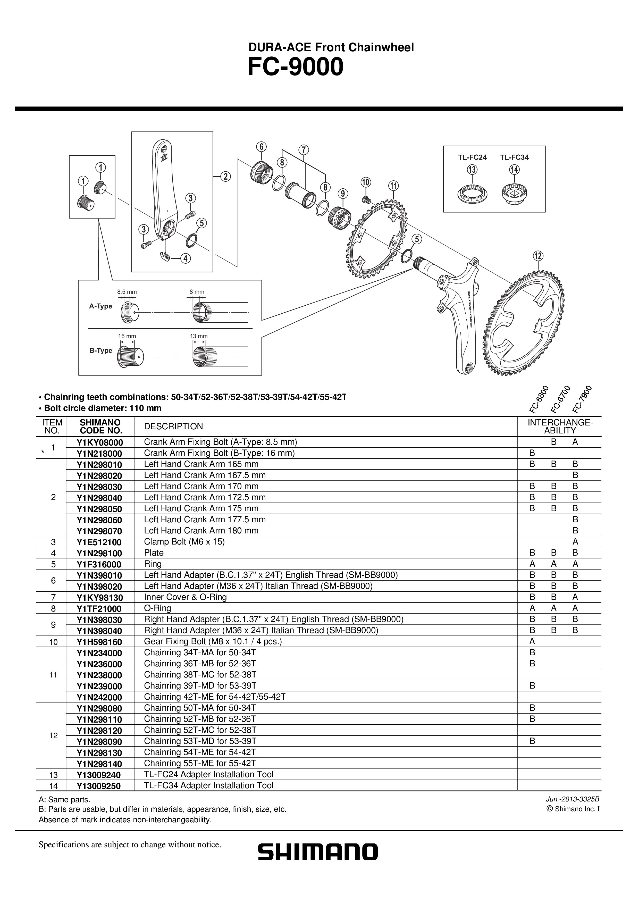 LANČANIK SHIMANO ZA FC-9000 55T-ME for 55-42T