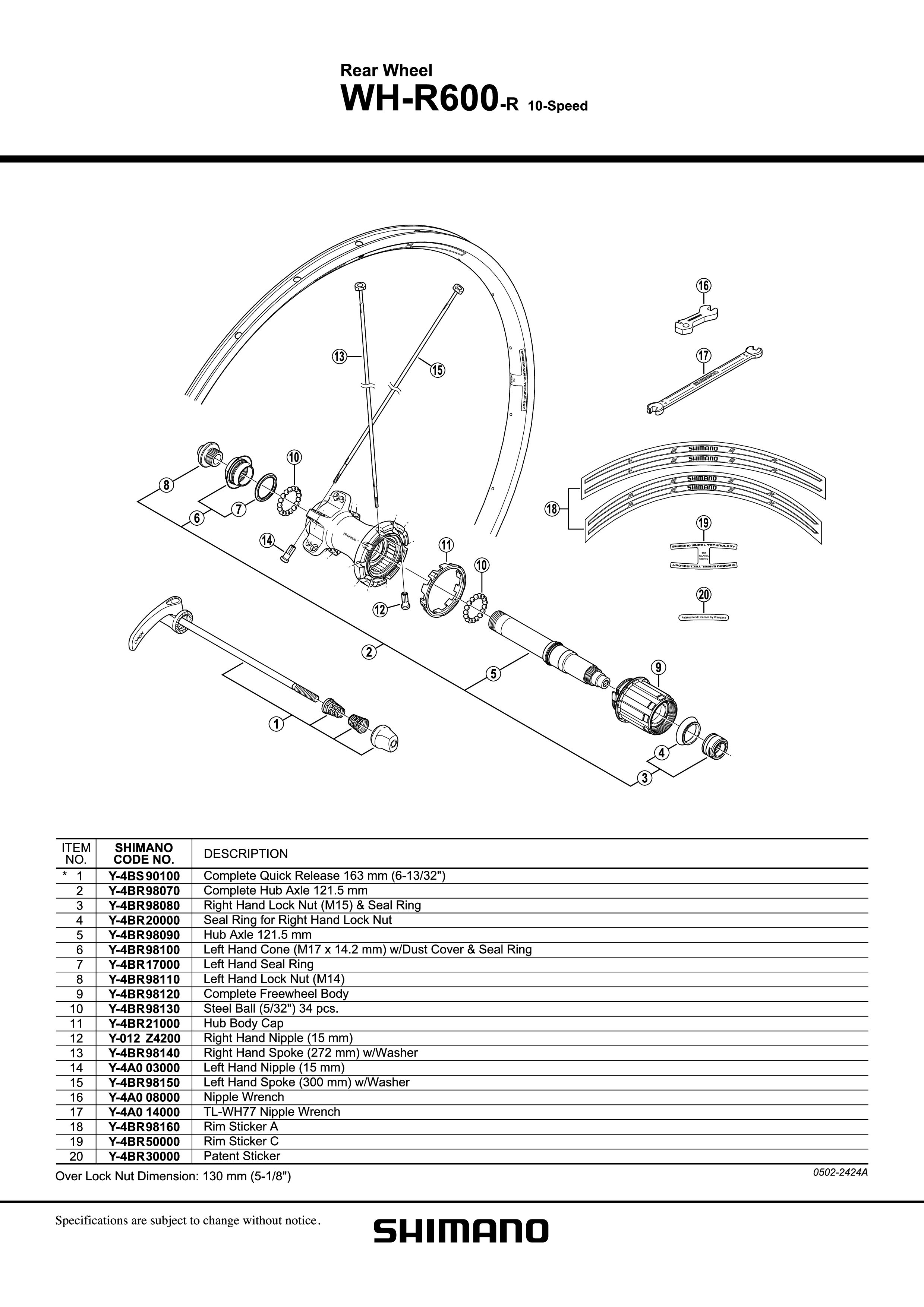 WH-R600-R STEEL BALL (5/32") 34PCS