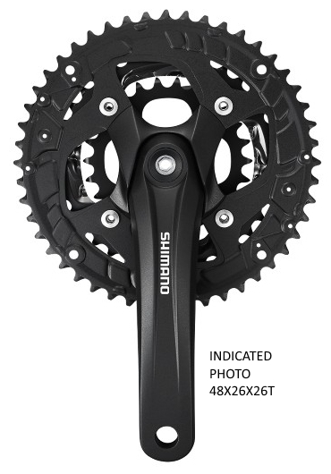 POGON SHIMANO ALIVIO FC-T4010, 48X36X26T, KURBLA 175MM, FOR REAR 9 BRZINA, OCTALINK, W/CG, CHAINCASE