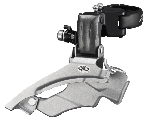 MENJAČ PREDNJI SHIMANO ALTUS FD-M371, TRIPLE, 9 BRZINA, DOWN SWING, DUAL PULL, BAND TYPE 34.9MM (W/A