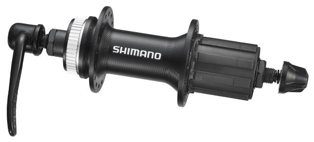 NABLA ZADNJA SHIMANO FH-RM35, 36H 8/9/10-BRZINA OLD 135MM AXLE 146MM QR 166MM(BLACK) FOR CENTER LOCK