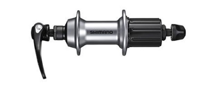 NABLA ZADNJA SHIMANO SORA FH-RS300, 32H, 8/9/10 BRZINA, OLD 130MM, AXLE 141MM, QR 163MM, SILVER, IND