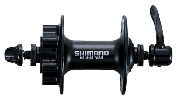 NABLA PREDNJA SHIMANO DEORE HB-M475-L, 32H, OLD 100MM, AXLE 108MM, QR 133MM BLACK, FOR ROTOR 6-BOLT,