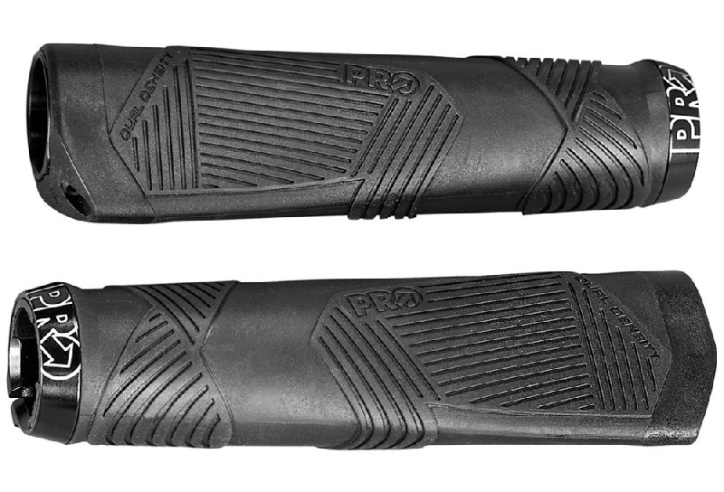 GRIPOVI PRO ERGONOMIC DUAL DENSITY 135MM, INCL. END PLUGS, BLACK (17)