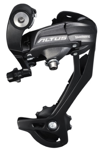 MENJAČ ZADNJI SHIMANO ALTUS RD-M370-L-SGS, 9 BRZINA, DIRECT ATTACHMENT, CRNI, IND.PACK