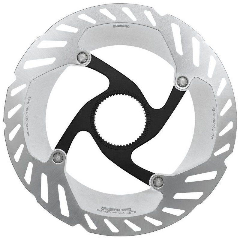 ROTOR DISK KOČNICE SHIMANO RT-CL800, S 160MM, W/LOCK RING(INTERNAL SERRATION, W/MAGNET), IND.PACK