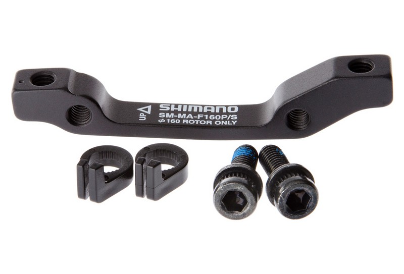 ADAPTER ZA DISK KOČNICU SHIMANO SM-MA-F160P/S, FIXING BOLT X 4, STOP RING X 2 STANDARD, IND.PACK