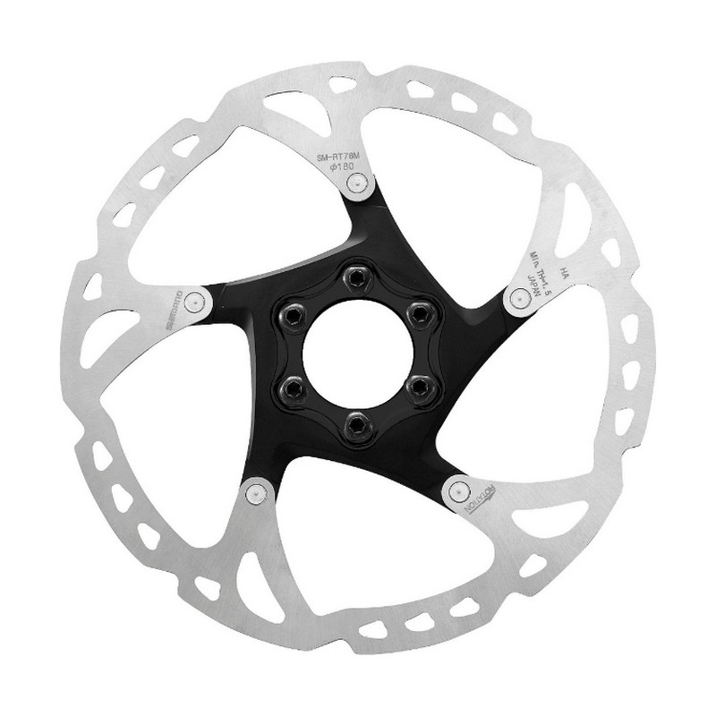 ROTOR DISK KOČNICE SHIMANO SM-RT76, DEORE XT, M 180MM, 6-BOLT TYPE, IND.PACK