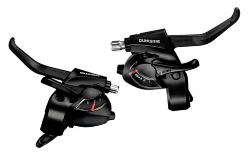 RUČICE MENJAČA/KOČNICA SHIMANO ST-EF41, 6X3 BRZINA, 2 FINGER, FOR V-BRAKE, STD SHIFT &amp; BRAKE CAB