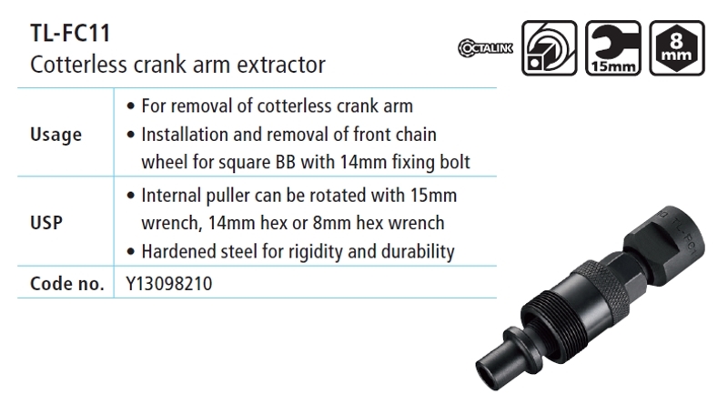 KLJUC SHIMANO TL-FC11 COTTERLESS CRANK EXTRACTOR