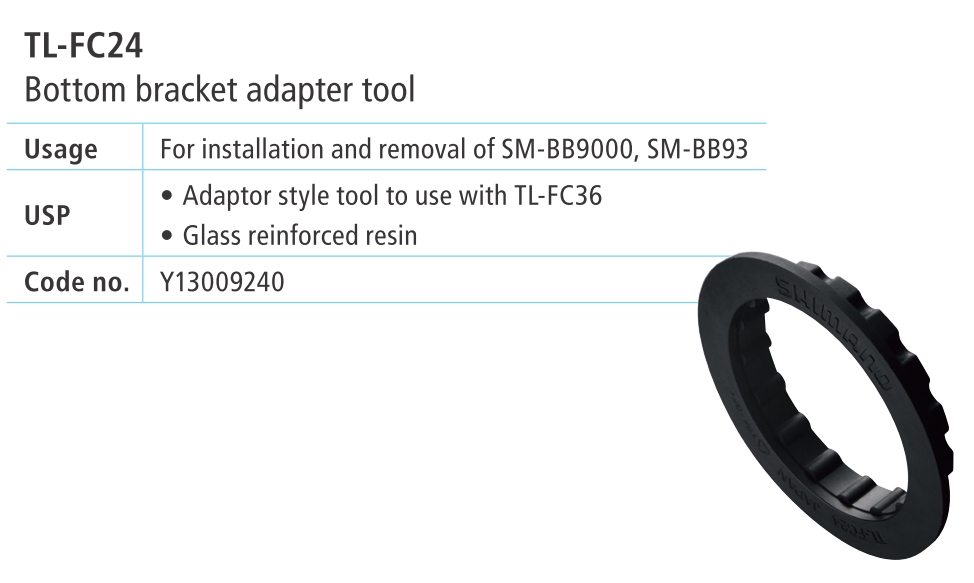 KLJUČ SHIMANO TL-FC24 ADAPTER INSTALLATION TOOL (SM-BB9000) SHIMANO