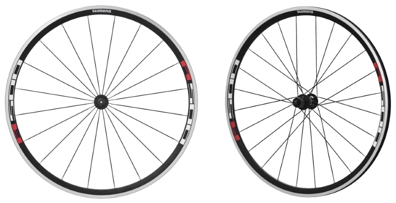TOČKOVI SHIMANO WH-R501A, PREDNJI &amp; ZADNJI, FOR 8/9/10 SPEED, OLD 100/130MM, RIM CLINCHER BLACK