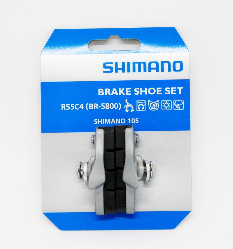 PAKNOVI SHIMANO BR-5800-S CARTRIDGE R55C4 SILVER, 1 PAR